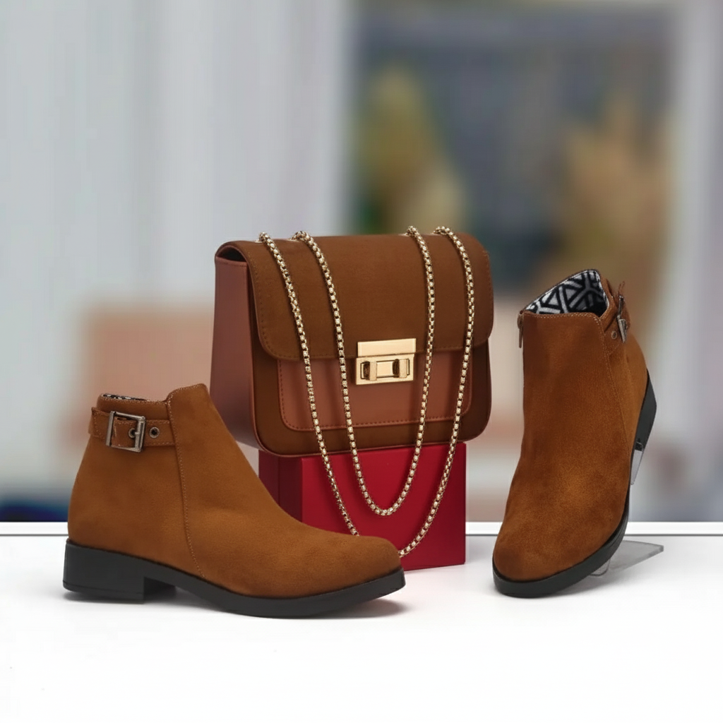 باقة الأناقة المتكاملة – صباط وصاك بنفس اللون